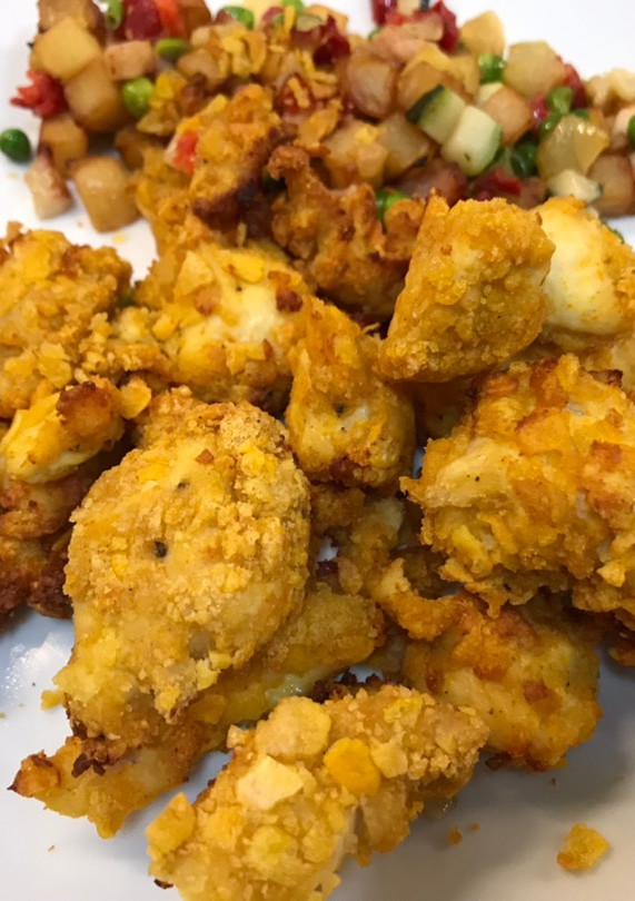 Una foto de "Palomitas" de pollo en AIRFRYER Cosori