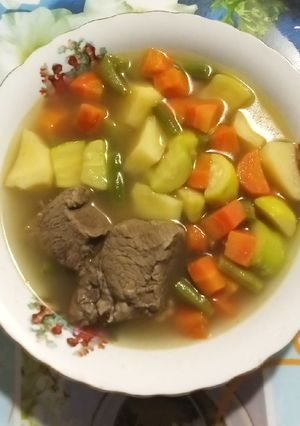 صورة لوصفة شوربه الخضار