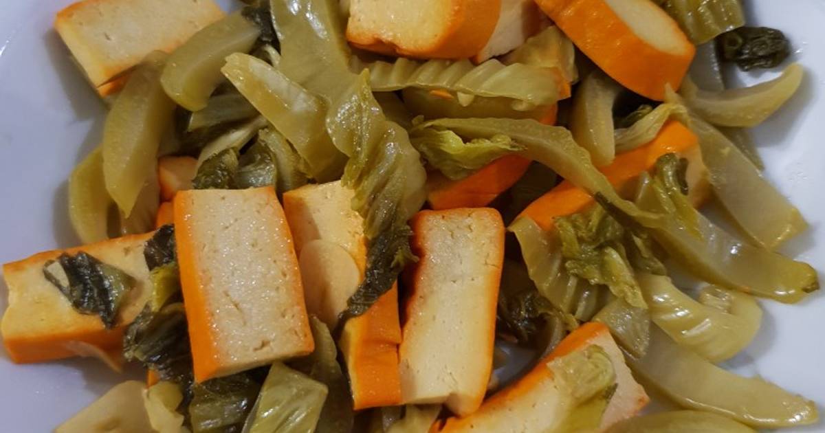 23 resep tumis sayur asin tahu kuning enak dan sederhana - Cookpad
