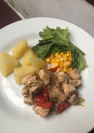 Foto resep Menu diet mayo tumis ayam fillet