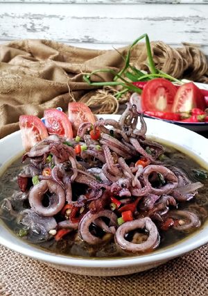 Foto resep 47. Cumi Hitam Pedas Manis