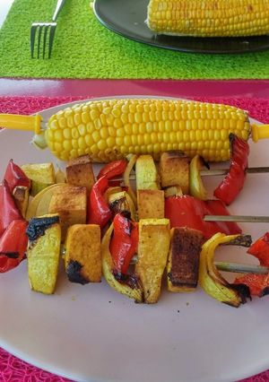Une photo de Brochettes véganes