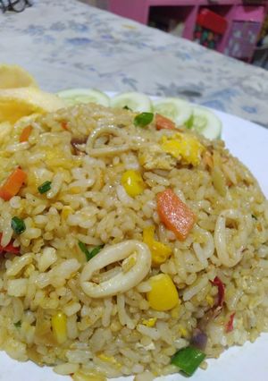 Foto resep Nasi goreng seafood