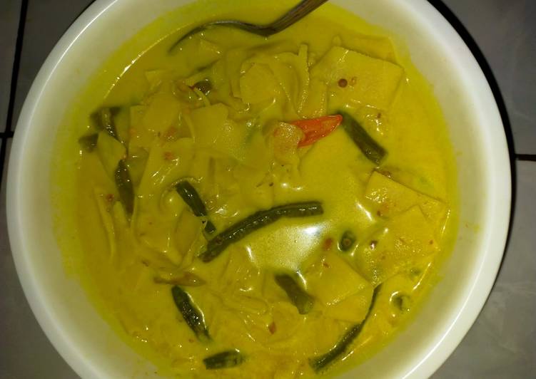 Lodeh rebung kacang panjang