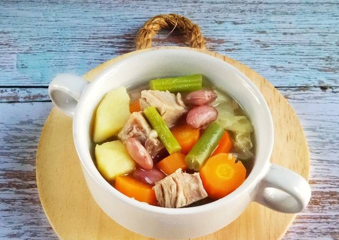 Resep Sop Empat Warna Lima Sayuran, Lezat Sekali