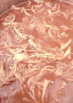 Una foto de Tinga de pollo