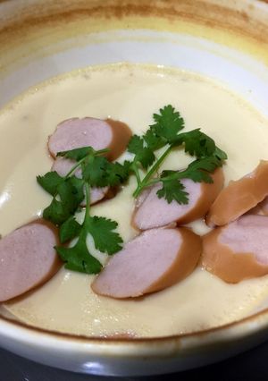 รูปของ ไข่ตู๋นหมูสับ “หม้อต้มสุกี้”