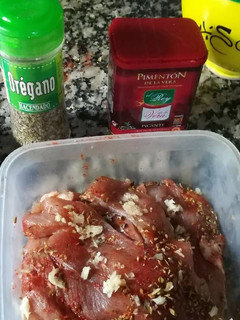 Una foto de Filetes de cerdo adobados