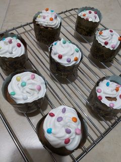 عکسی از دستور کاپ کیک شکلاتی من😍😋