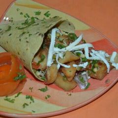 A picture of Spicy aloo chaat.
