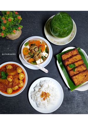 Foto resep Menu Makan Siang Sederhana ala Rumahan (Recook Adminsay PADers)