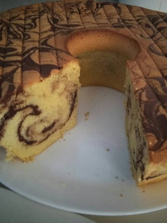 Foto resep 9. Marmer Tulban Cake