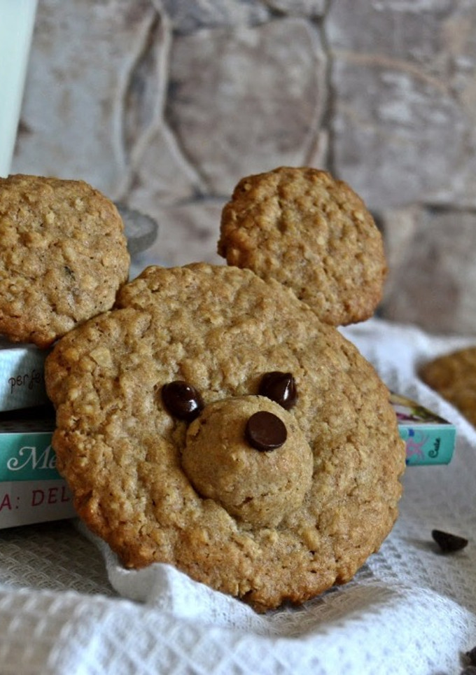 Una foto de Galletas osito de avena