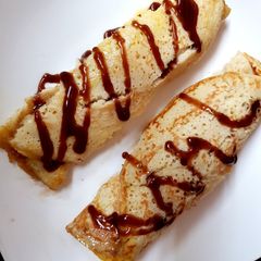 A picture of Roll up with Chocolate pancakes 🤗.