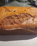 Panque de plátano con crema de cacahuate