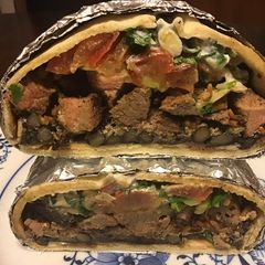 A picture of California Farm Burrito Grande.