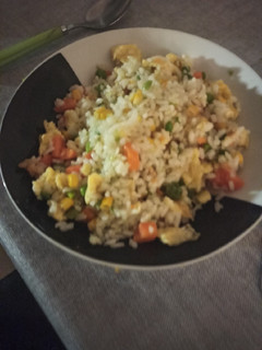 Una foto de Arroz tres delicias Mambo