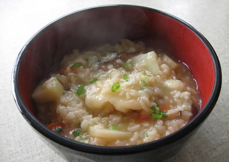 Step-by-Step Guide to Prepare Speedy Zōsui (Rice Soup) with Dumplings