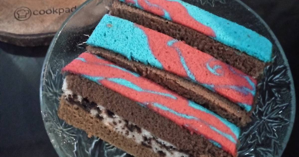 Resep Trio Chocomoca Batik Cake Oleh Atikah Hafni Cookpad