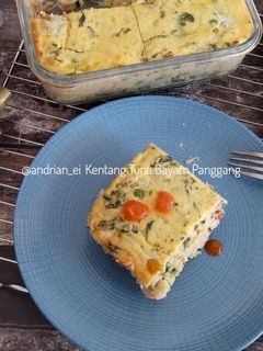 Foto resep Kentang Tuna Bayam Panggang