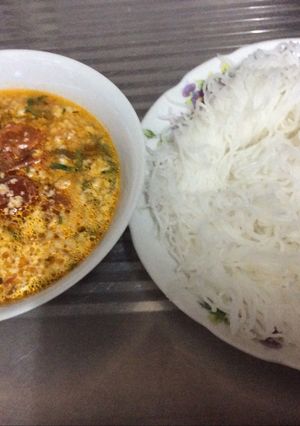 Hình của món Bún Riêu Chay.