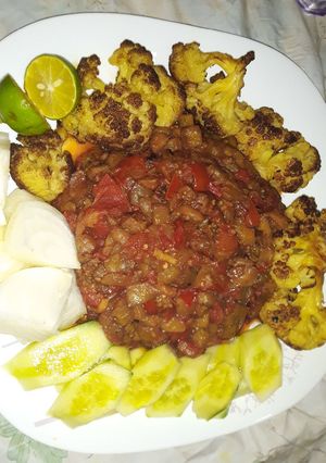 عکسی از دستور یتیمچه و گل کلم😋