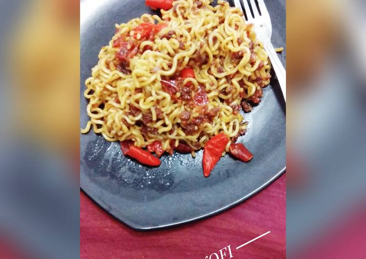 Indomie goreng spicy kornet