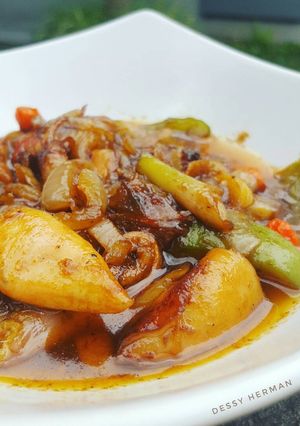 Foto resep Tumis cumi asin pedas