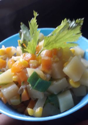 Foto resep 127. Tumis kentang, wortel, dan jagung //untuk isian pastel