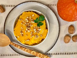 Purée de potimarron parfumée à la noix de muscade