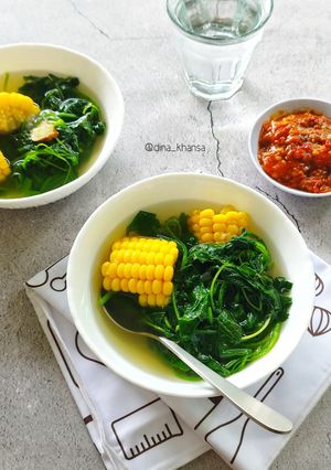 Foto resep Sayur Bayam Jagung segerr