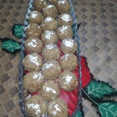 A picture of Alssi Laddu (Flax seeds Laddu).