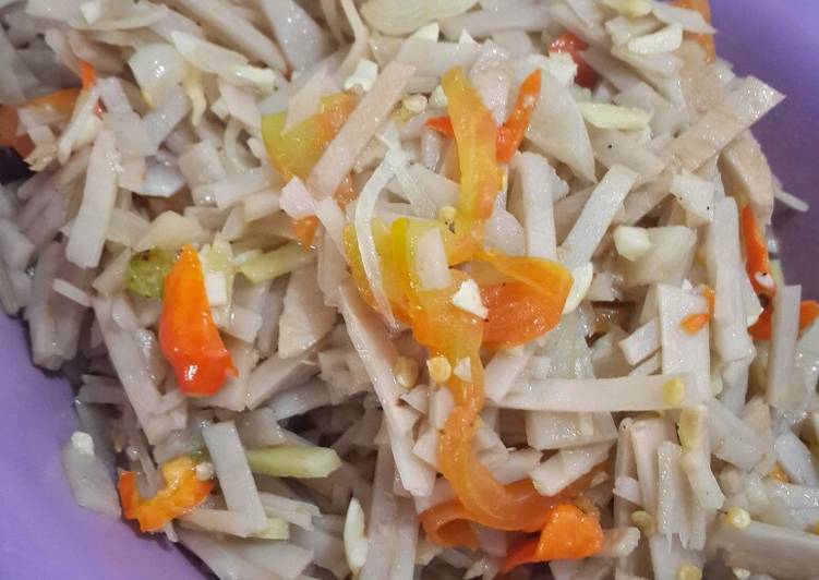 Bahan memasak Tumis kulit singkong /Kadedemes, Bikin Ngiler