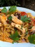 Tagliatelle seppie e moscardini