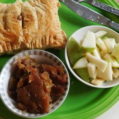 Apple samosa /turn over/puff pastry A picture of Apple samosa /turn over/puff pastry.