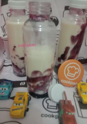 Foto resep Blueberry milk chesse