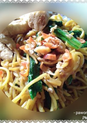 Foto resep Mie goreng kuning Lombok rawit