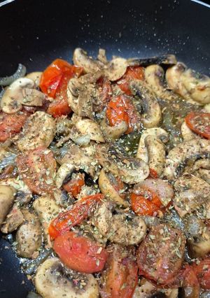 Una foto de Sartena de verduras