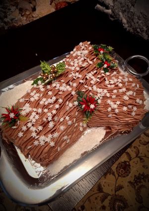 Φωτογραφία της συνταγής Buche de Noel με γεύση Snickers