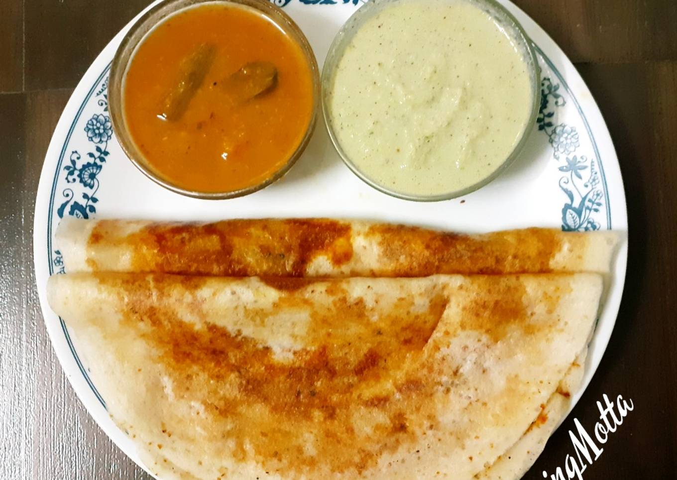 Tuppa Dosa with Podi