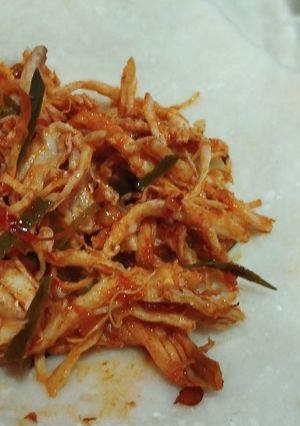 Foto resep Ayam Suir Daun Jeruk (isian cireng)