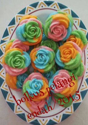 Foto resep Bolkus pelangi.. irit bahan tapi enyaaaaak