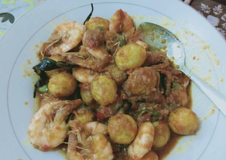 Tumis udang🍤 dan telur puyuh #masakanramadhanalaibupekerja