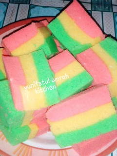 Foto resep Bolu kukus pelangi