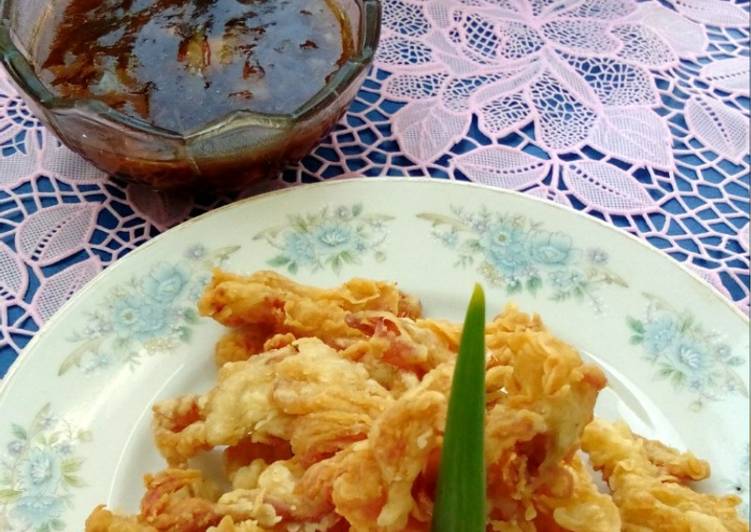 Resep Jamur Tiram Crispy Saus Inggris, Bikin Ngiler