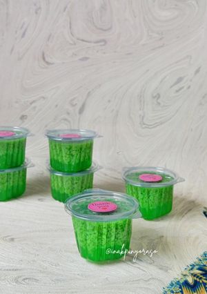 Foto resep Pudding Lumut Pandan (isian snack box)