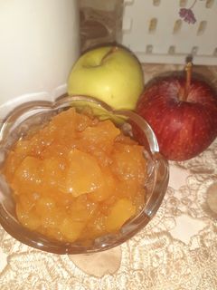 عکسی از دستور مربای سیب🍏