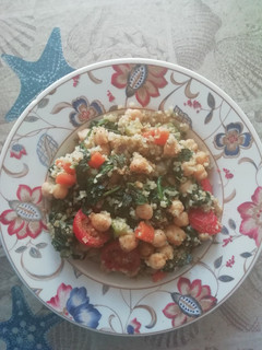 Una foto de Bulgur con garbanzos