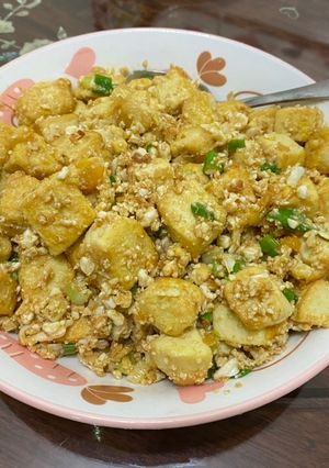 金沙雞蛋豆腐 的食譜成品照片