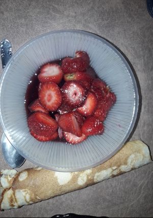 Una foto de Frutillas al vino